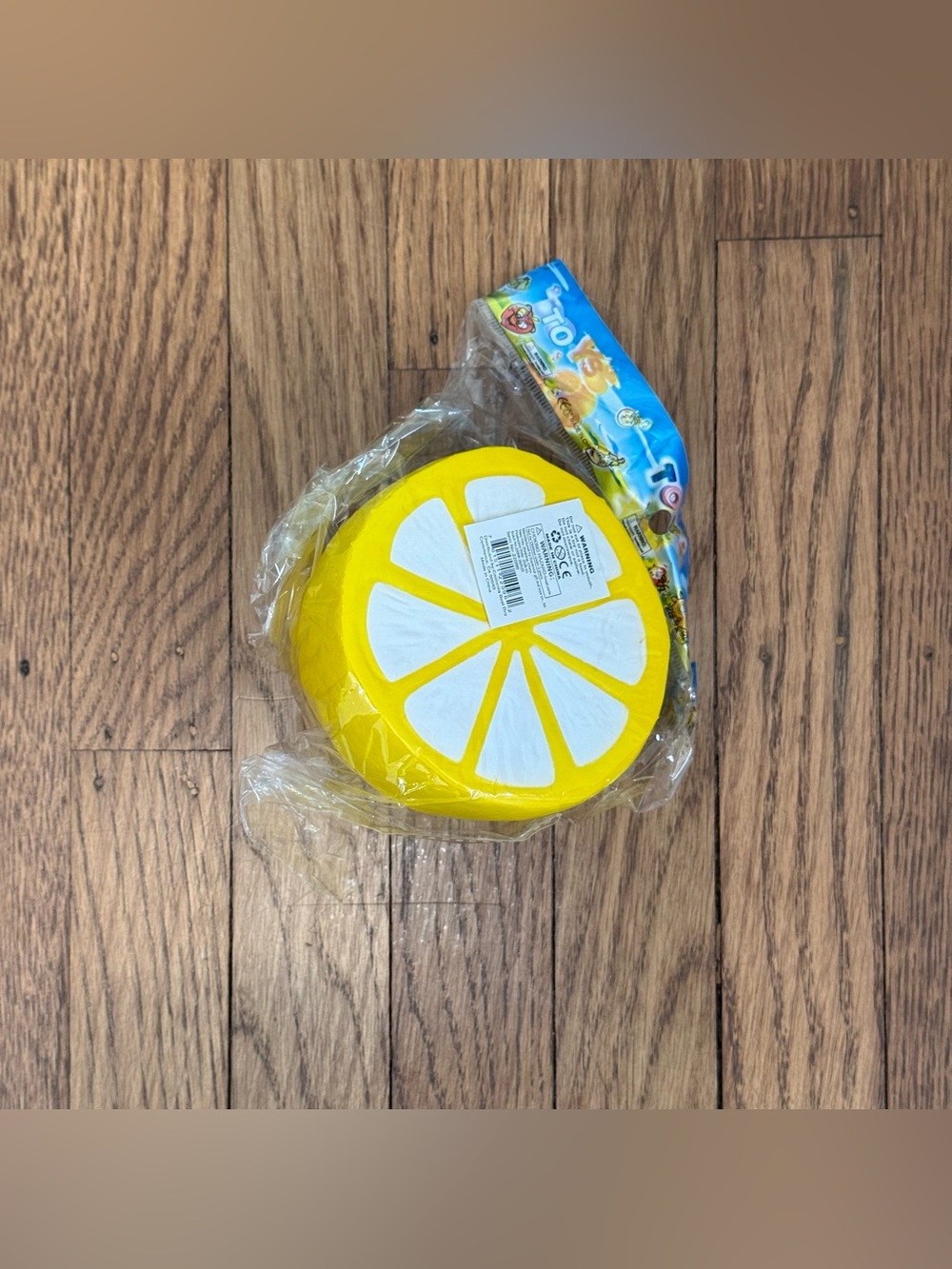 NEW TOYSTO Yellow Lemon Slice Squishy Toy Fidget Boy/Girl Sensory